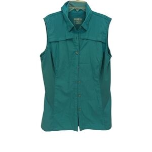 Reel Legends Women's Sleeveless Teal Free water Top